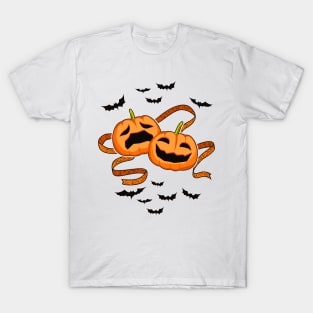 Sad/Smiling Halloween Theatre Pumpkins T-Shirt